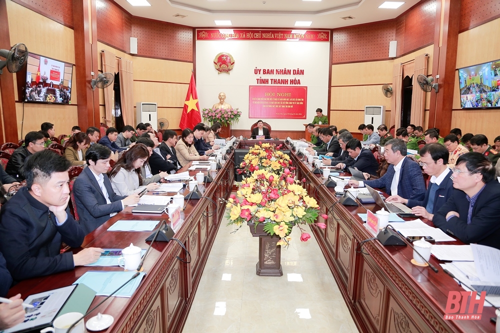 Phó Chủ tịch UBND tỉnh Mai Xuân Liêm chủ trì hội nghị (Ảnh Báo Thanh Hóa)
