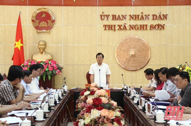 Đồng chí Nguyễn Quang Hải, Tỉnh ủy viên, Phó Chủ tịch HĐND tỉnh, Trưởng đoàn giám sát phát biểu kết luận buổi giám sát.