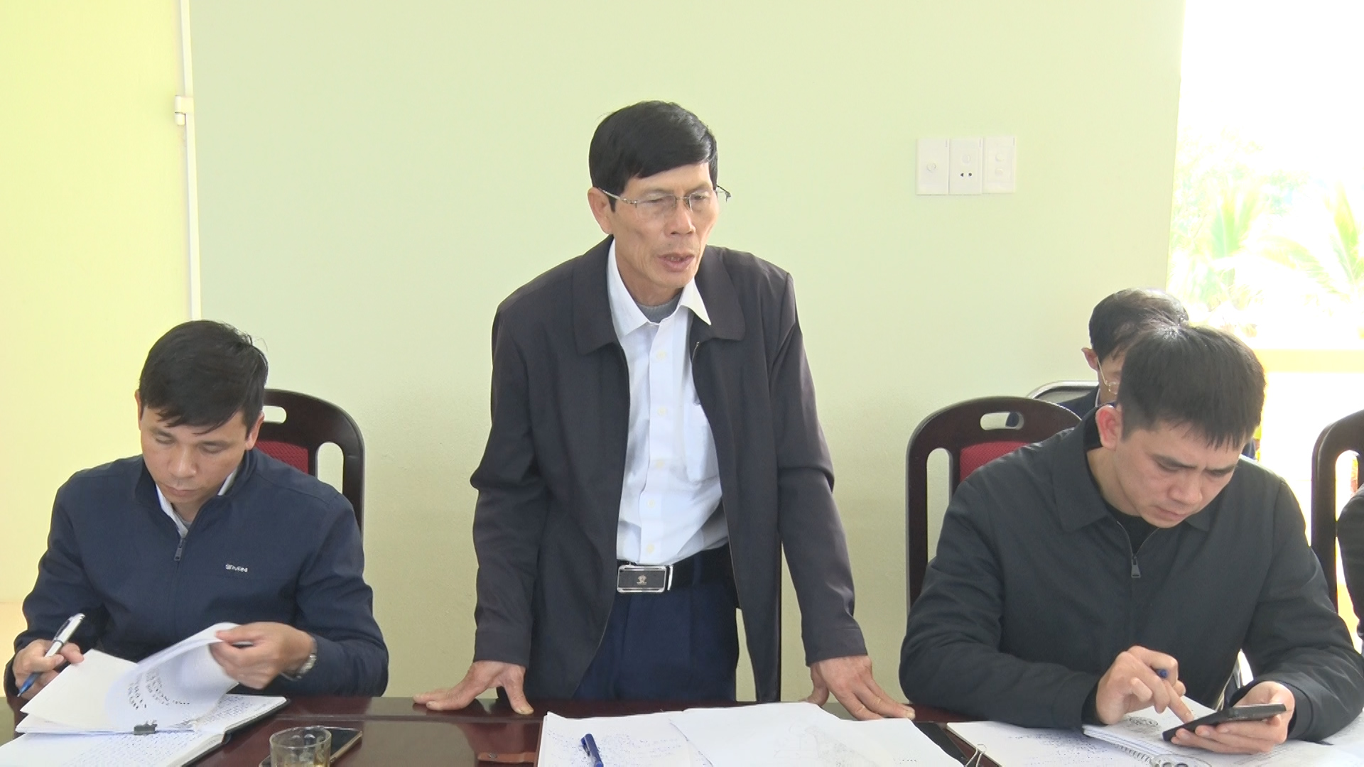 Lãnh đạo phường Xuân Lâm phát biểu tại hội nghị