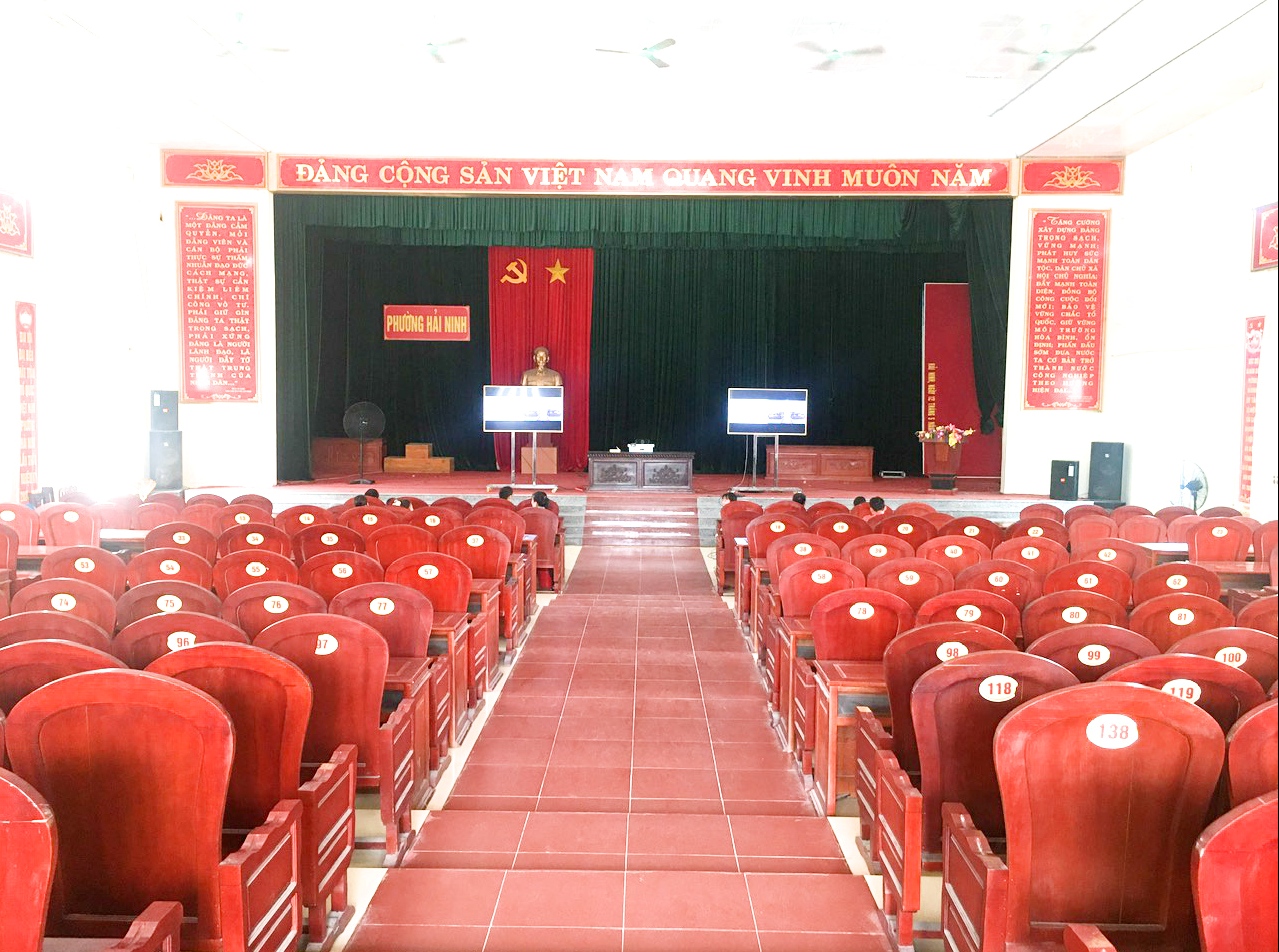 Hình ảnh tại điểm cầu phường Hải Ninh