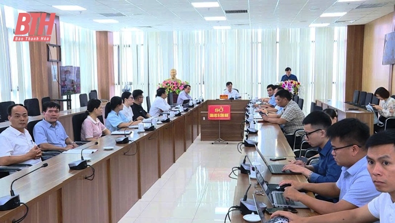 Hình ảnh hội nghị tại điểm cầu Sở KH&CN .